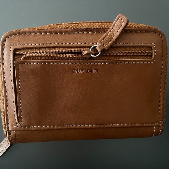 FOSSIL Leather Brown Zip Wallet - Picture 4 of 5